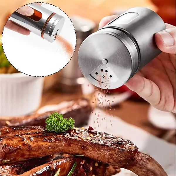 Stainless Steel Salt And Spice Jars