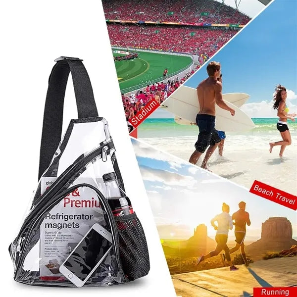 Clear Pvc Sling Bag