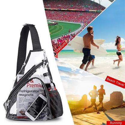 Clear Pvc Sling Bag