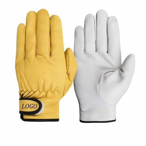 Men's Safe Real Leather Work Gloves