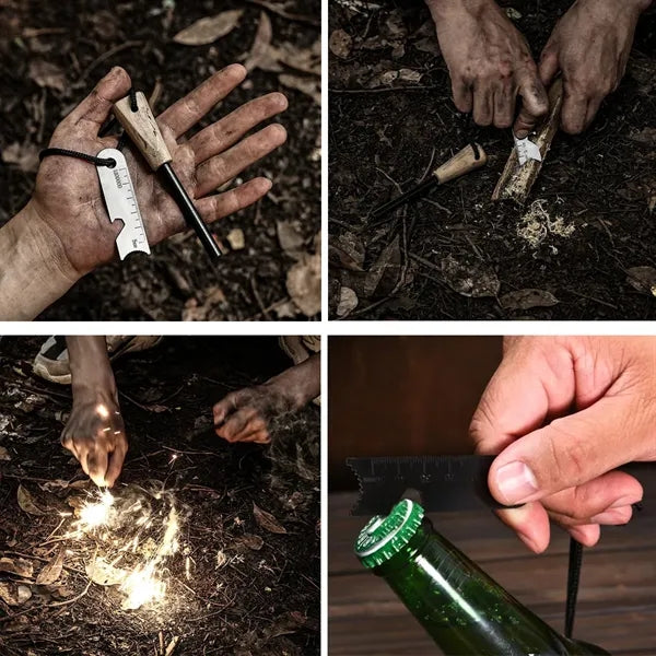 Outdoor Survival Tool Kit Magnesium Alloy Fire Starter