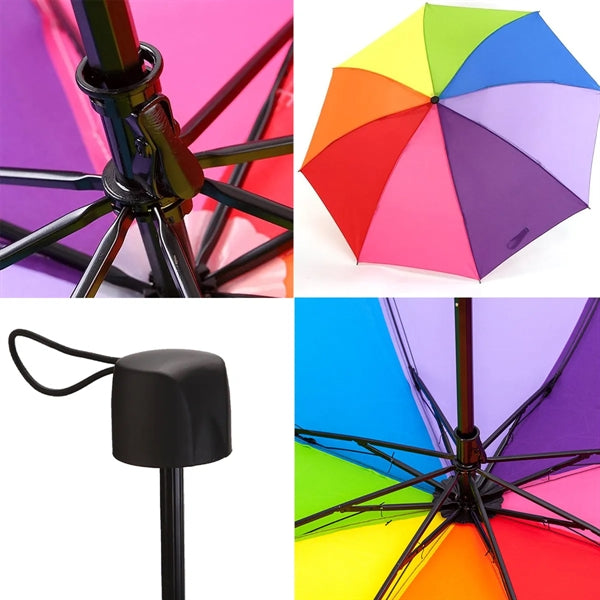 Folding Portable Travel Rainbow Umbrella