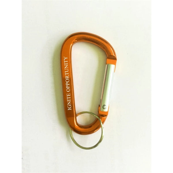Aluminum Carabiner With Key Ring