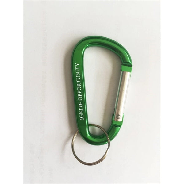 Aluminum Carabiner With Key Ring