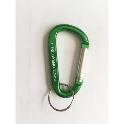 Aluminum Carabiner With Key Ring