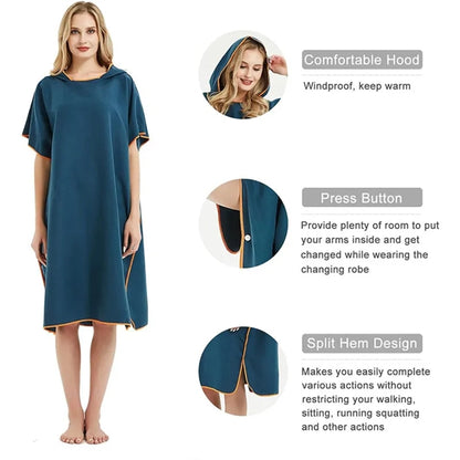 Surf Poncho Changing Robe with Hood