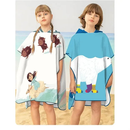 Kids Changing Robe Surf Poncho