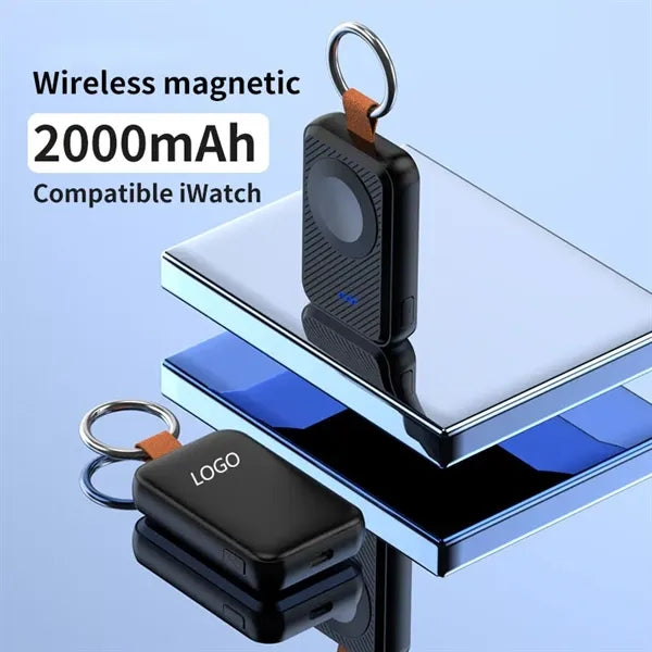 2000mAh Portable Wireless Watch Power Bank