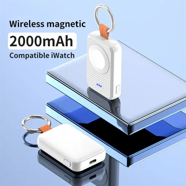 2000mAh Portable Wireless Watch Power Bank