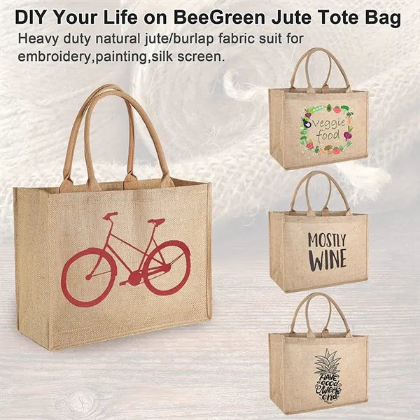 Burlap Jute Tote Bags