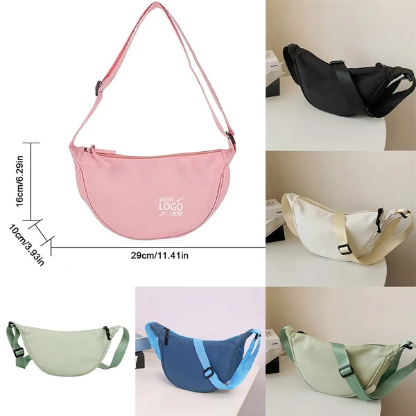 Simple Style Nylon Dumpling Bag