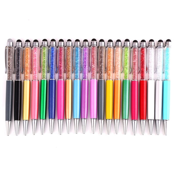 2 in 1 Stylus Crystal Touch Screen Ballpoint Pen