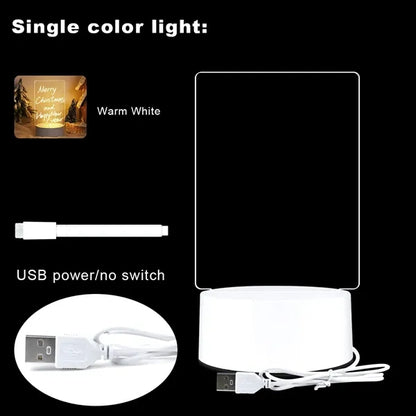 Acrylic Dry Erase Board Lamp Gift