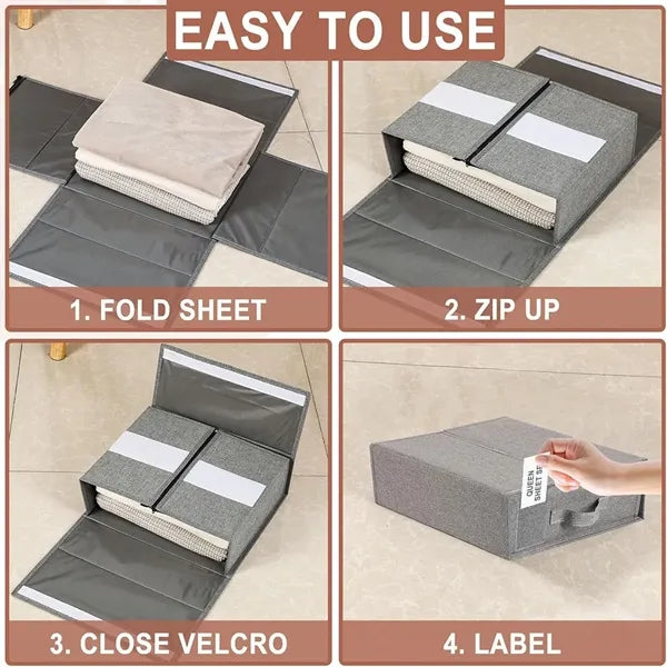 Bed Sheet Organizers And Storage