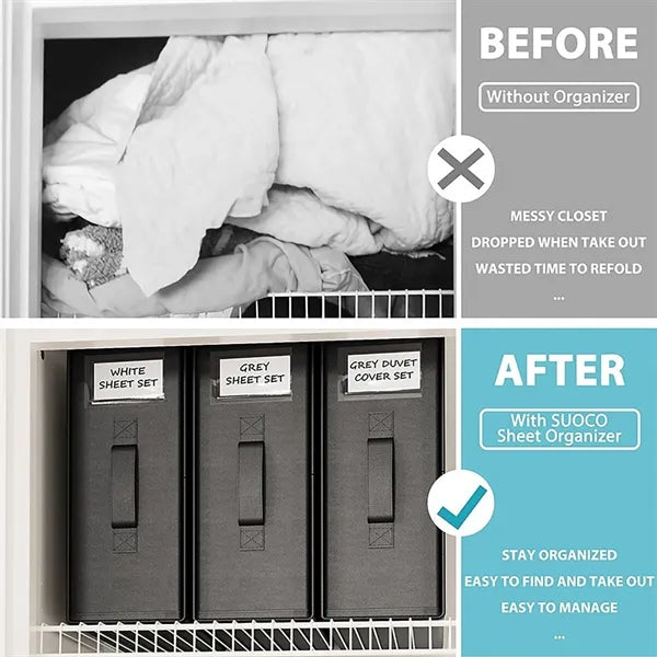 Bed Sheet Organizers And Storage