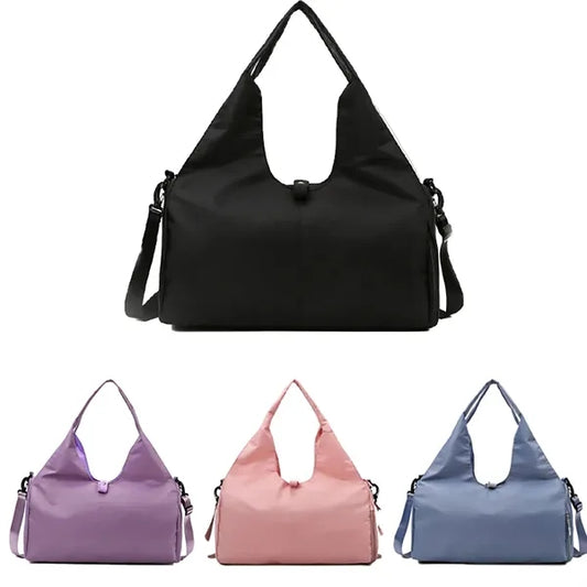 Women'S Fitness Bag With Wet-Dry Separation And Mat Holder