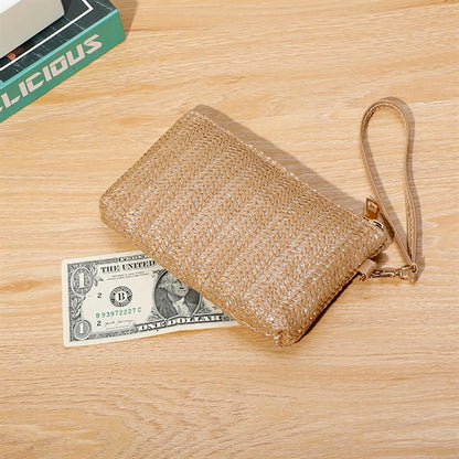 Summer Beach Straw Clutch Purs