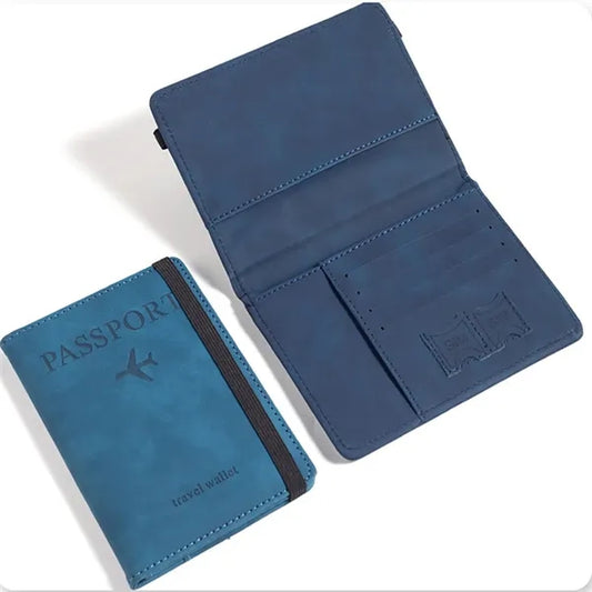 Neutral Multi-Purpose Trifold Travel Passport Wallet