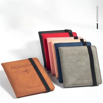 Neutral Multi-Purpose Trifold Travel Passport Wallet