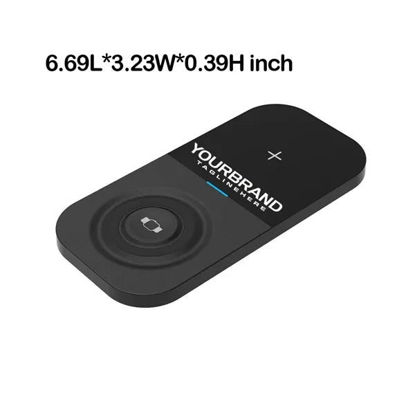 Dual Wireless Charger Watch Phone Charging Station