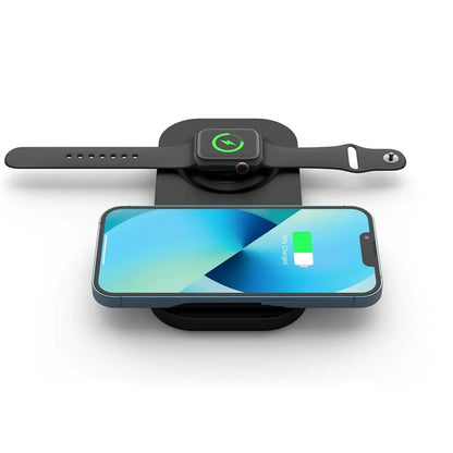 Dual Wireless Charger Watch Phone Charging Station