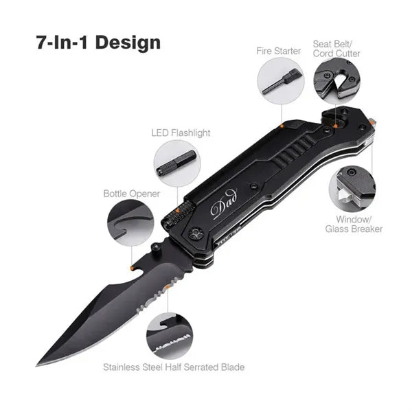 7 In 1 Multifunctional Outdoor Folding Knife