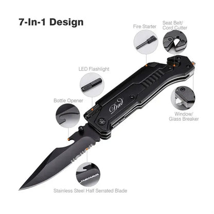 7 In 1 Multifunctional Outdoor Folding Knife