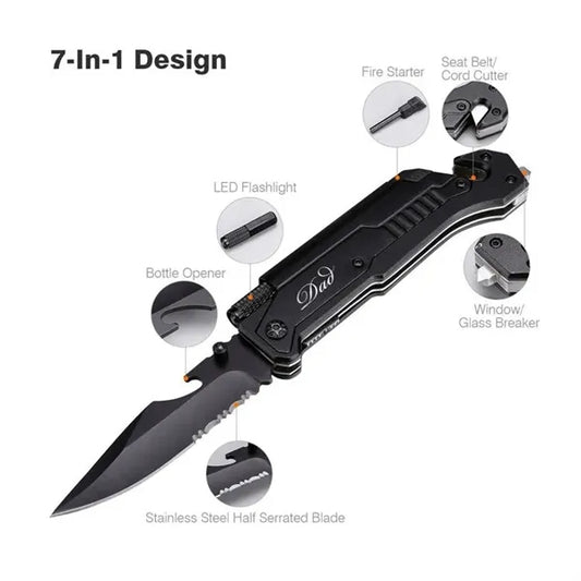 7 In 1 Multifunctional Outdoor Folding Knife
