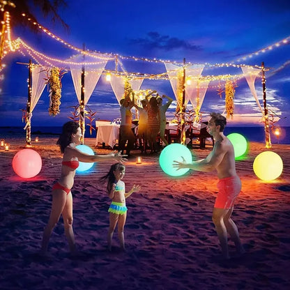 16" Inflatable Light Up LED Beach Ball