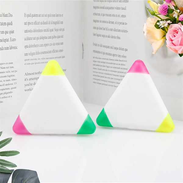 Triangle Highlighters 3-in-1 Fluorescent Marker Pen