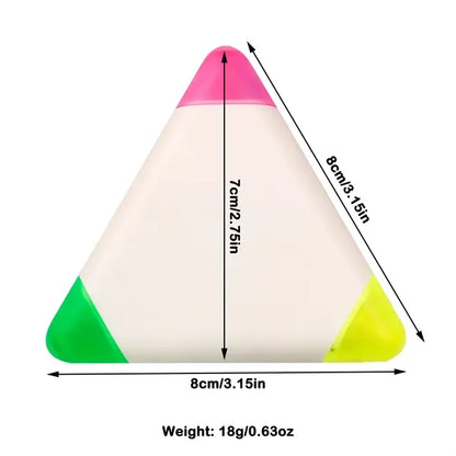 Triangle Highlighters 3-in-1 Fluorescent Marker Pen