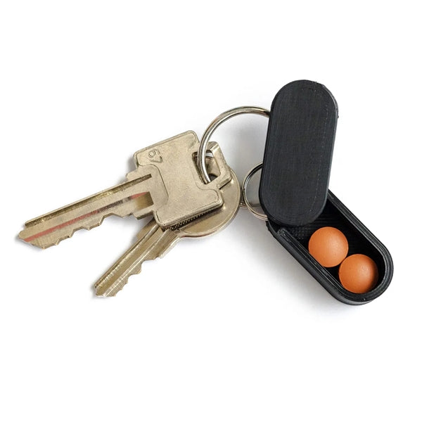 Keychain Pill Holder Micro-Sized with Magnetic Slide
