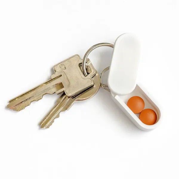 Keychain Pill Holder Micro-Sized with Magnetic Slide