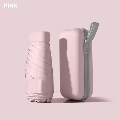 Mini Umbrella with Case for Travel