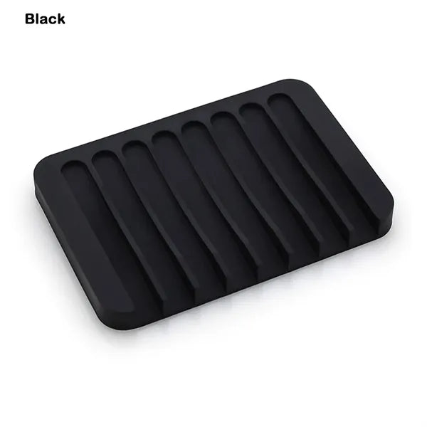 Silicone Self Draining Soap Holder Dish