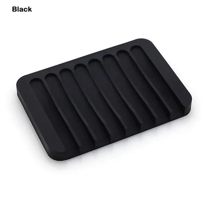 Silicone Self Draining Soap Holder Dish