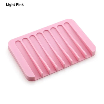 Silicone Self Draining Soap Holder Dish