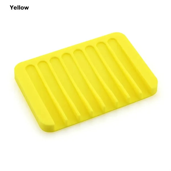 Silicone Self Draining Soap Holder Dish