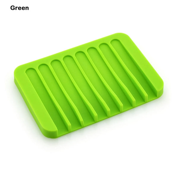 Silicone Self Draining Soap Holder Dish
