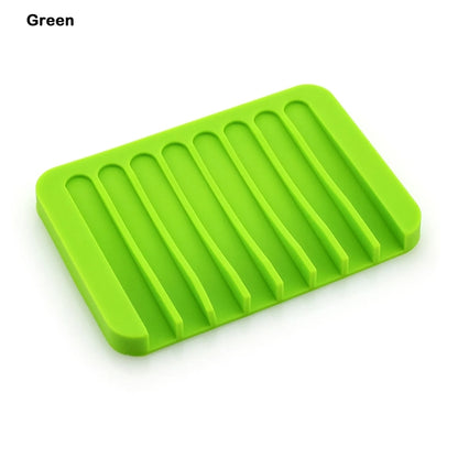 Silicone Self Draining Soap Holder Dish