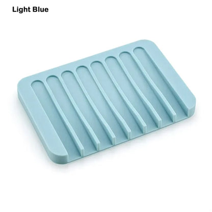 Silicone Self Draining Soap Holder Dish