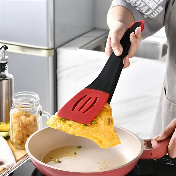 3 in 1 Kitchen Silicone Spatula Tongs