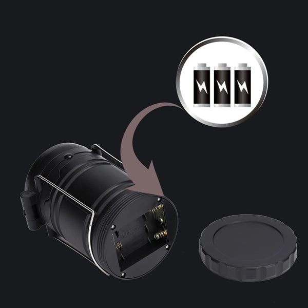 2-in-1 LED Battery Camping Hanging Fan Lantern