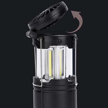 2-in-1 LED Battery Camping Hanging Fan Lantern