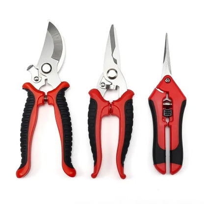 3 Pack Garden Pruning Shears with storage bag