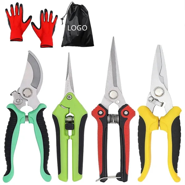 Handheld Scissors Set with Gardening Gloves