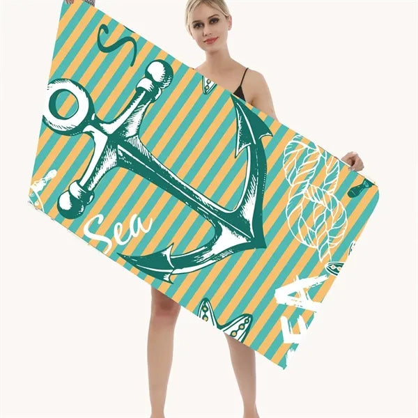 Bath Pool Camping Travel Super Absorbent Beach Towel