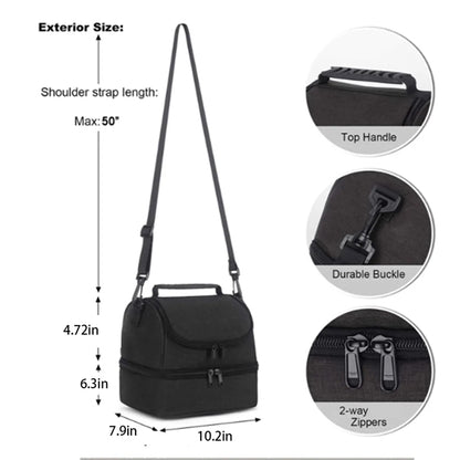 Double Layer Unisex Refrigerated Insulated Lunch Bag