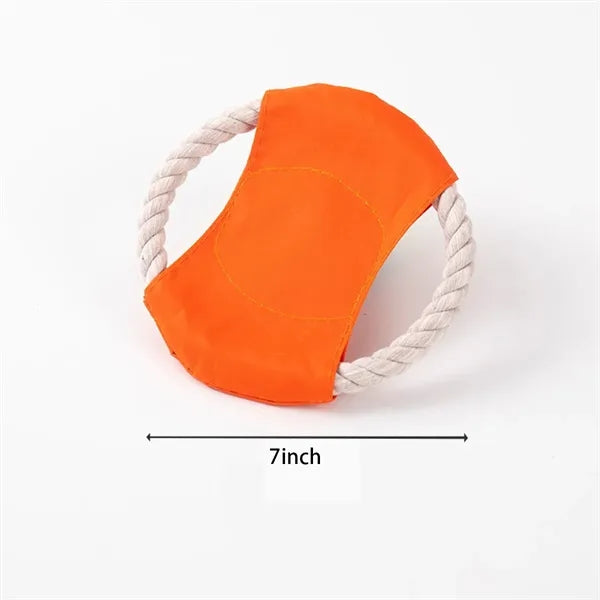 Pet Training Playing Toy Cotton Rope Dog Flying Saucer