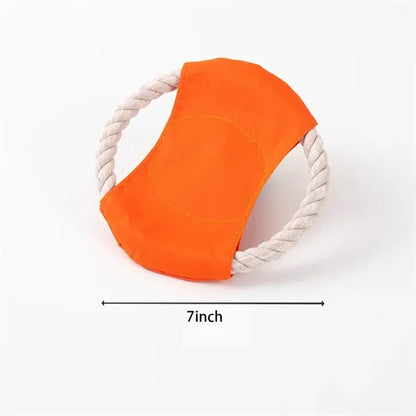 Pet Training Playing Toy Cotton Rope Dog Flying Saucer
